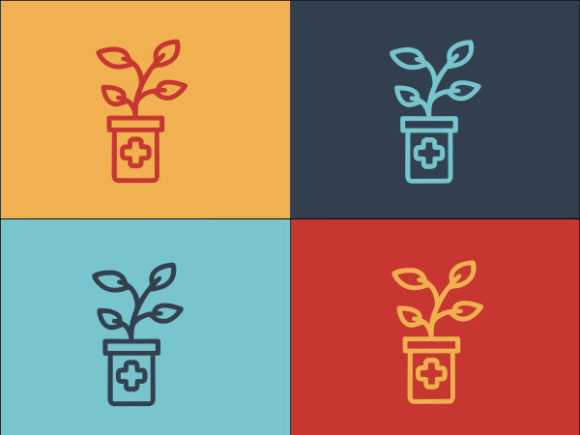 Antidepressant Medical Plant Graphics and Logos