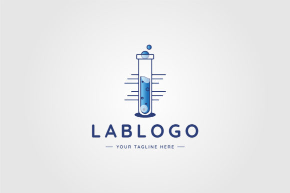 Beaker Lab Logo Line Art Vector – Graphics & Freebies