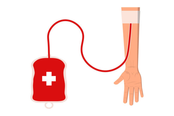 Blood Donation Concept Design with Blood: Graphics for Real Projects