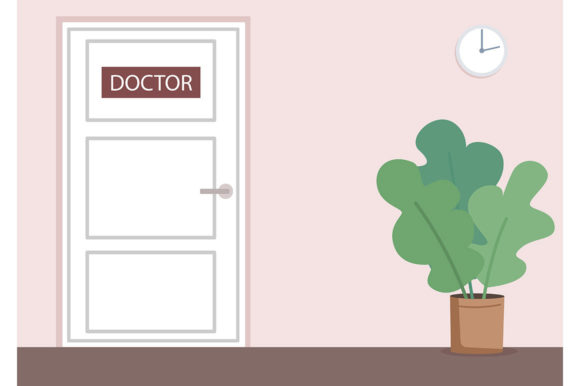 Doctor Office Flat Color Vector Graphics