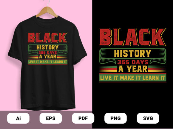Free Black History T-shirt Design Vector