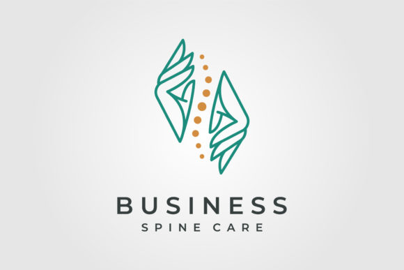 Hand and Spine Logo Vector Abstract: Graphics for Creative Projects
