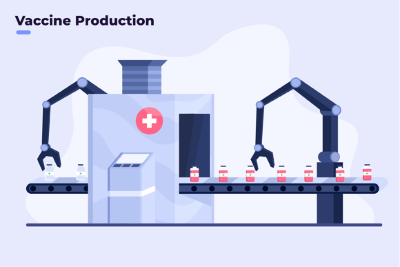 Mass Production Covid-19 Vaccine Graphics