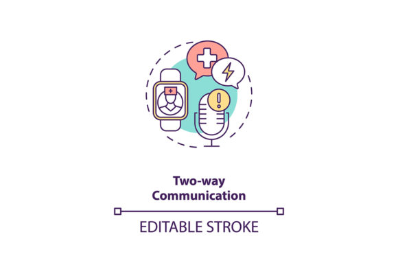 Two-way Communication Concept Icon Graphics and Icons
